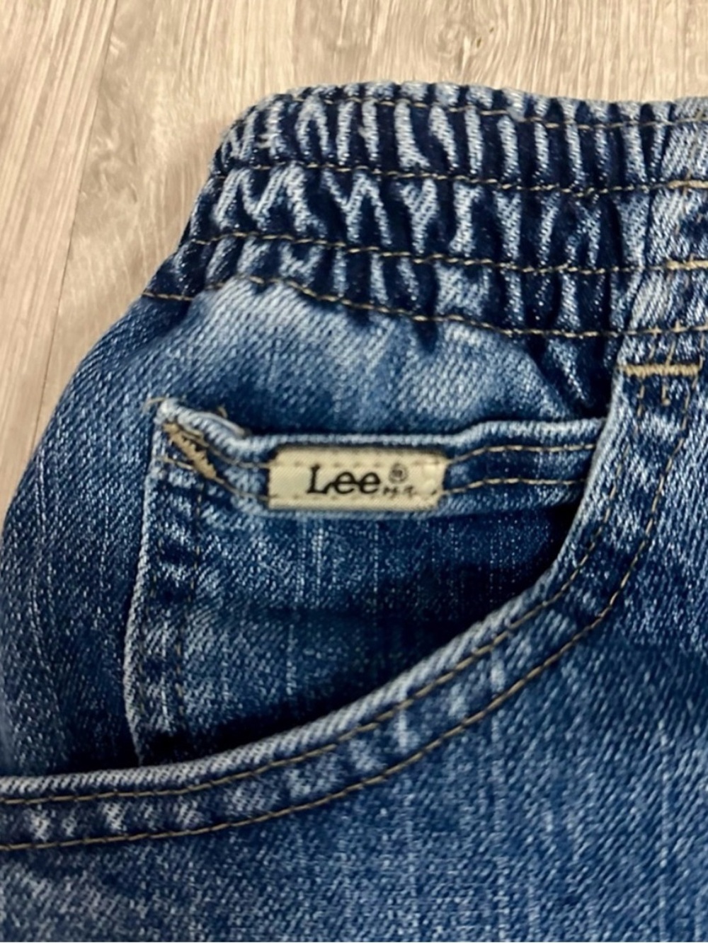 Lee Women's Denim Distressed Indigo Jeans- Vintage Fit